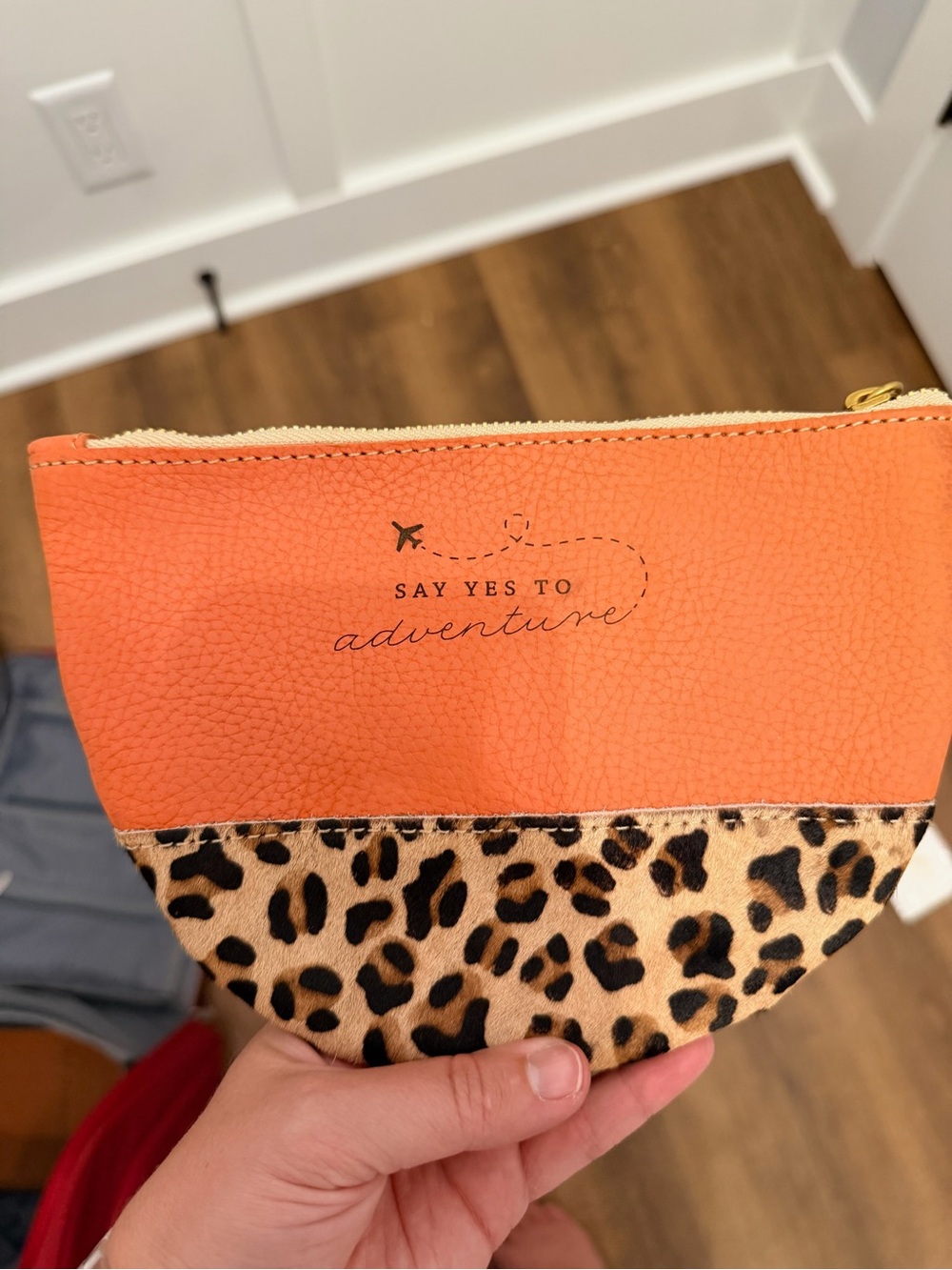 Custom Sseko Say Yes to Adventure Leather Clutch